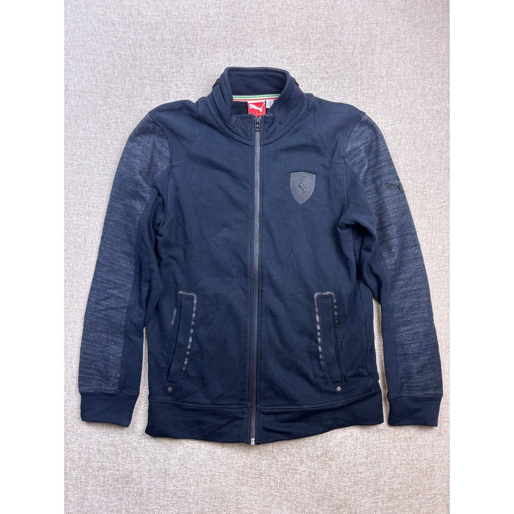 Puma Ferrari Scuderia Mens Full Zip Track Jacket Navy Blue Small 565409